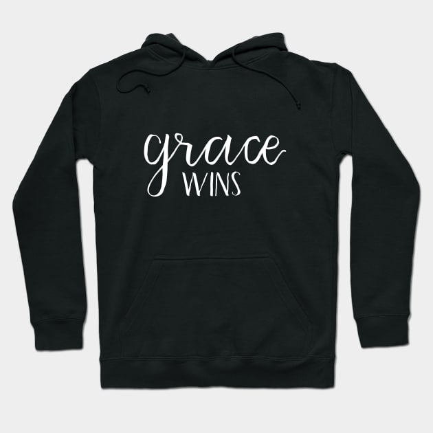 Grace wins handlettered Christian Art Hoodie by Harpleydesign